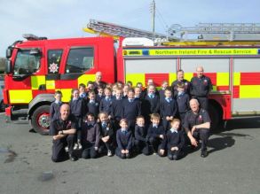 Lurgan Fire Service visits St. John's 
